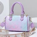 Boston bag featuring purple and pink gradient tones with a branded Venus wide strap - Taro Purple