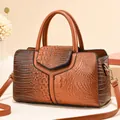 Caramel ostrich embossed large tote bag with Y-shaped trim and adjustable shoulder strap - Earthy Yellow