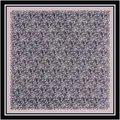 Roze en marineblauwe 90cm vierkante sjaal met paisleyprint en contrastrand voor dames - 90cmx90cm / Lotusroze Marine Paisley