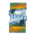 Double-layer Van Gogh Wheat Field with Cypresses oil painting silk scarf 180x70cm - Van Gogh Wheat Field with Cypresses