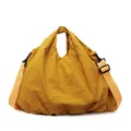 Japanese style yellow pleated tote bag with adjustable strap and large capacity - One Size / Yellow