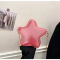 Sac bandoulière rose translucide en forme d'étoile avec élégante chaîne dorée - Rose Transparent
