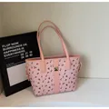 Borsa tote rosa con stampa a ciliegie e fibbia dorata per donna - Taglia unica / Rosa
