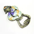Artistic grape-shaped zinc alloy beer bottle opener with colorful enamel and rhinestones - Colorful Fish Style (C00004)