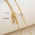 Detail of 1mm gold snake chain with lobster clasp and adjustable 45+5cm length - Dense Cross Curb Chain Style / Gold