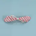 Eleganter Haarschmuck mit rosa und weißen Kristallen auf einer goldenen Basis - Streifenstil / Rosa