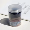 Coleteros elásticos en colores Morandi en un tubo de almacenamiento para niñas - Color Turbio (100 Barritas Por Lata)