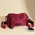 Sac de voyage en tissu Oxford de grande capacité en finition rouge vin foncé - Taille unique / Bordeaux