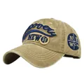 Nahaufnahme der Vintage-Cap in Khaki mit 3D-Stickerei und seitlichem Aufnäher-Detail - 11297-4 (Khaki) / Khaki