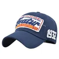 Detalle de gorra de algodón azul marino con bordado 1932 lateral y parche vintage Arizona - Ajustable / Azul marino