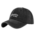 Cappellino vintage in cotone nero lavato con ricamo Stubble 1993 e visiera curva - Regolabile / Nero