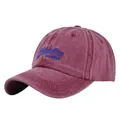 Cappellino vintage bordeaux con ricamo blu e dettagli Est.1993 di qualità - Regolabile / Borgogna