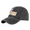 Dettaglio del cappellino da baseball in cotone lavato vintage con ricamo 3D e retro a rete - Regolabile / Nero