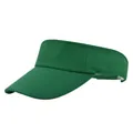Détail de la visière vert foncé avec maille respirante en nid d'abeille et coutures - Réglable / Vert