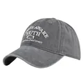 Dettaglio cappello da baseball in cotone lavato vintage con ricamo Youth 1995 - Regolabile / Grigio