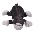 Dettaglio dell'astuccio in peluche a forma di gorilla con pelliccia morbida e zip - Gorilla
