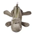 Dettaglio dell'astuccio a forma di ippopotamo con cerniera posteriore e morbido peluche - Ippopotamo Marrone