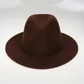 Close-up of the textured wool felt and classic pinched crown on a dark brown cowboy hat - M (56-58cm) / Coffee