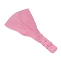 Fascia per capelli da yoga rosa larga ed elastica in morbido tessuto traspirante - Rosa