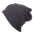 Breathable dark grey slouchy beanie for outdoor cycling and windproof sports wear - Light Coffee