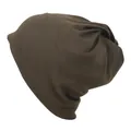Versatile dark brown seamless magic bandana and slouchy beanie for outdoor cycling - Army Green