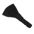 Diadema elástica ancha negra para yoga en tejido de punto suave para fitness mujer - Negro