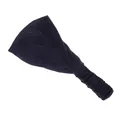 Cinta elástica ancha para yoga en color azul marino hecha de suave tejido de punto - Azul Marino