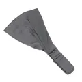 Fascia per capelli sportiva ampia grigio scuro elastica in maglia traspirante per yoga - Grigio