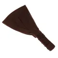 Fascia per capelli elastica marrone scuro in maglia con design posteriore arricciato - caffè