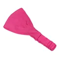 Fascia per capelli ampia in rosa vivace per yoga con morbida trama in maglia - Rosa Rossa