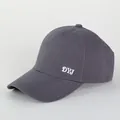 Cappello parasole grigio scuro per coda di cavallo con ricamo e protezione UV - Regolabile 56-60cm / grigio scuro