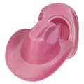 Sparkly pink sequin cowboy hats with curved brims for party costumes and Western retro style - Rose Red (409-G Rose Red)