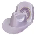 Sparkling lavender sequin cowboy hat set for parties and festive celebrations - Light Purple