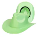Western style sequin cowboy hat in bright green glitter finish for party costumes - Fruit Green (H Fruit Green)