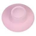 Cappello in feltro di lana rosa chiaro a tesa larga con classico design a corona piatta - M (56-58cm) / Rosa