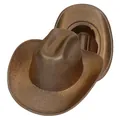 Brown metallic western cowboy hats with shiny sequins and a vintage curved brim style - Coffee (409-D Coffee)