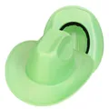 Sparkly neon green sequin cowboy hat for party costumes with curved brim and glitter finish - Fruit Green (409-H)