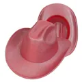 Sparkly red glitter cowboy hats for western parties and glamorous festive events - Watermelon Red (409-J)