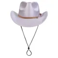 Chapeau fedora pailleté lavande avec ruban décoratif marron et cordon réglable - M (56-58cm) / Style A Mauve Clair