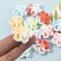 Ciondoli a fiore in resina colorata per la creazione di gioielli fai da te e capelli - Confezione da 10 pezzi (2.1CM) / Multicolore