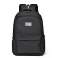 Minimalist black business backpack in high-density waterproof nylon for daily travel - Black