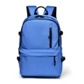 Mochila minimalista azul marino resistente al agua para escuela y viajes de ocio - Azul