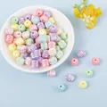 Πολύχρωμες χάντρες σε σχήμα κολοκύθας macaron για χειροποίητα κοσμήματα DIY - Χάντρες Κολοκύθας / Μακαρόν Μικτά Χρώματα