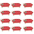 Set di 12 ciondoli a forma di divano in smalto rosso per gioielli fai da te - Stile Divano Rosso