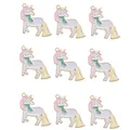 Ciondoli a forma di unicorno in smalto rosa e bianco per gioielli fai-da-te - Stile Unicorno