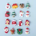 Set di ciondoli natalizi in resina con Babbo Natale, renne e alberi per artigianato fai da te - Modelli Natalizi Casuali