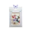 Macro shot of assorted resin nail art charms featuring bows and shells in a boxed display - Mixed Bow Bear Shell