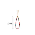 Cinturino per cellulare fatto a mano con perline COOL GIRL e ciondolo a cuore 13cm - Catena Telefono Cool Girl