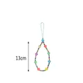 Cordino per cellulare in argilla polimerica con cuori colorati e lunghezza di 13 cm - Catena Telefono Cuore