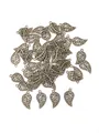 Antique bronze hollow leaf pendants in bulk for DIY jewelry making and craft projects - Antique Copper Leaf